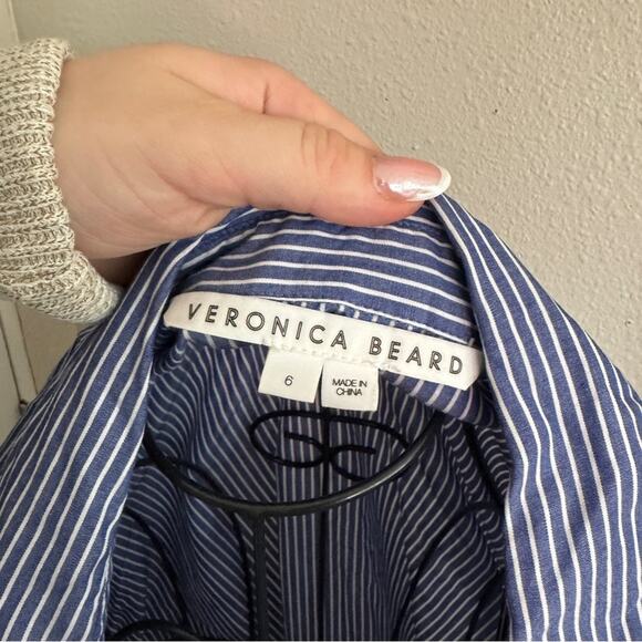 Veronica Beard Gilda Asymmetrical Shirt 6 - Picture 7 of 9